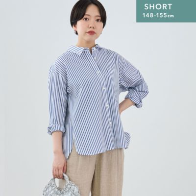 UNITED ARROWS green label relaxing 【WEB限定】［SHORT/H148-155cm］ストライプ シャツ