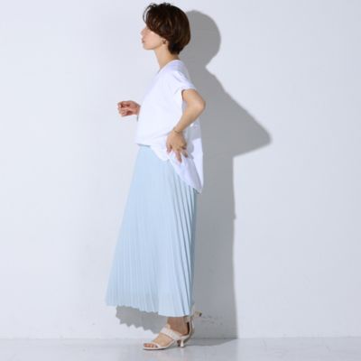 LAUTREAMONT(ロートレアモン)のエアリーな麻調素材のプリーツスカート
