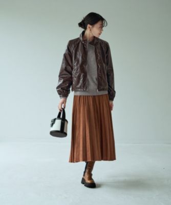 STYLE DELI(スタイルデリ)のシワ加工フェイクレザーブルゾン通販