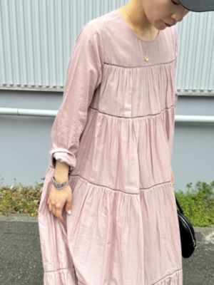 ne Quittez pas(ヌキテパ)のCOTTON VOILE TIERED MAXI DRESS通販