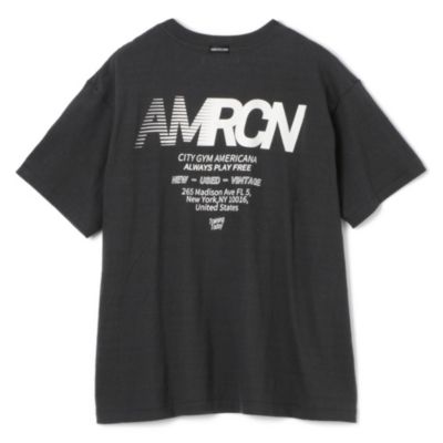 Americana アメリカーナ　 ラフィー丸胴 プリントT Americana/アメリカーナ ラフィー丸胴 ロゴプリントTシャツ（T