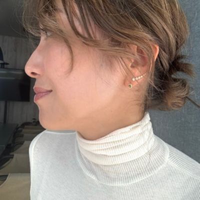 La Soeur(ラ・スール)のバースストーンピアス（K10） ※片耳販売通販