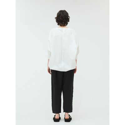mizuiro ind(ミズイロインド)のボートネックコクーンプル