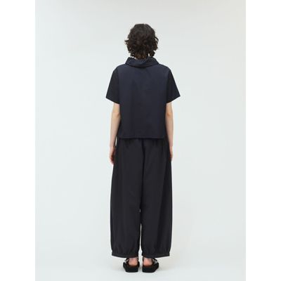 mizuiro ind ギャザーカラーハーフスリーブシャツ mizuiro ind 