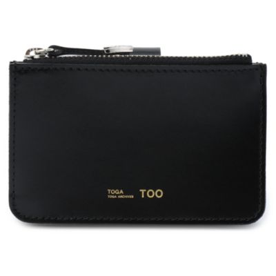 TOGA TOO / LEATHER WALLET SQUARE TIP | glitter