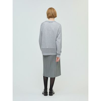 mizuiro ind(ミズイロインド)のメッシュVネックカーディガン通販