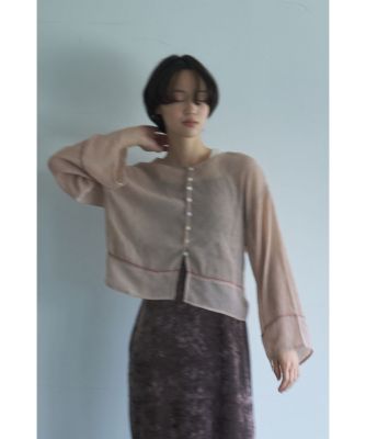 カーディガン jour merveille 洋服 マージュール marjour SHEER