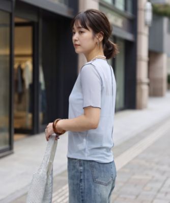 STYLE DELI(スタイルデリ)のトリミング半袖シアートップス通販