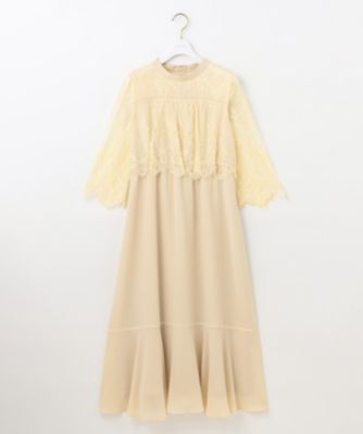 新品タグ付　any SiS 2 M　洗える　レーシーケープドレス　ネイビー any SiS(エニィスィス)の【洗える】レーシーケープ ドレス通販