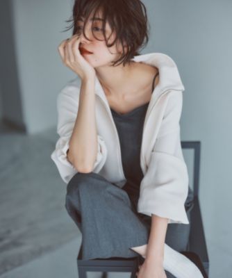 23区 洗える ドライ2WAYストレッチ サロペット 新品未使用品 23区 L(ニジュウサンク エル)の【洗える】ドライ2WAYストレッチ