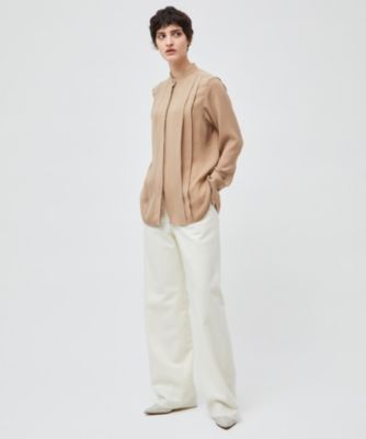 BEIGE，(ベイジ)の【洗える】STOW / フロントタックブラウス通販