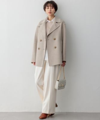 622新品 23区 滝沢眞規子さん着用 MANTECOPureリバーPコート38 滝沢眞規子さん着用/Oggi1月号掲載】MANTECOPure リバーコート