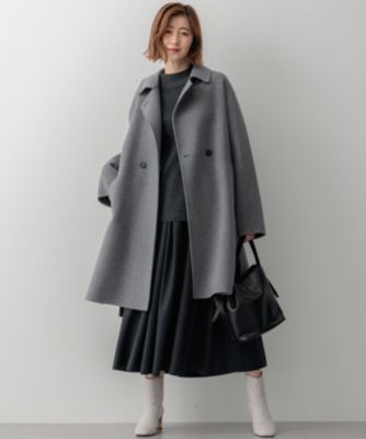 23区新品【滝沢眞規子さん着用リバーコート44 23区｜【滝沢眞規子さん着用/Oggi掲載】MANTECOPure リバーコート