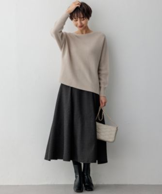 23区 L(ニジュウサンク エル)の【洗える】ラメウール ドルマンスリーブ