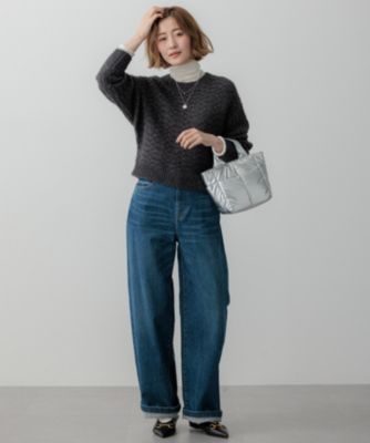 23区(ニジュウサンク)の【洗える】スパングル ドルマンスリーブ ニット