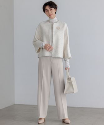 今期　新品　Aga GIOLICAツイードジャケット バイカラー　アウター 今期 新品 Aga GIOLICAツイードジャケット バイカラー アウター 23区