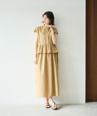 Newans(ハッシュニュアンス)の【洗える】ラウンドフリルワンピース通販