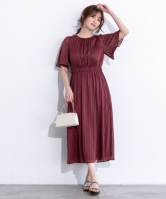 anySiS シアーパターンワンピース 洗える】シアーパターン ワンピース | エニィスィス(any SiS