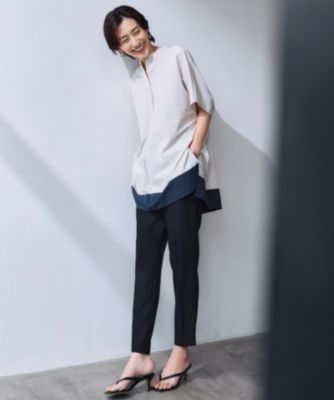 接触冷感・UVカット・洗える】 RENUソフトタイプライター ブラウス 接触冷感・UVカット・洗える】 RENUソフトタイプライター