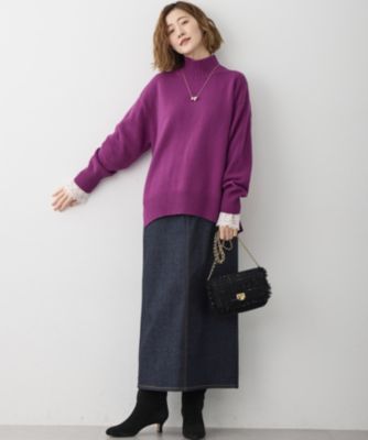 23区(ニジュウサンク)の【見上愛さんコラボカラー/Oggi掲載】カシミヤ