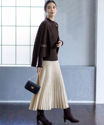 ANY SIS(エニィスィス)のCICA加工 ニット フレア スカート通販