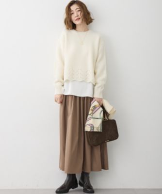 23区 L(ニジュウサンク エル)の【滝沢眞規子さん着用/洗える】レーシー