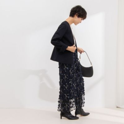 NOLLEY'S｜《セットアップ対応》ウォッシャブルウール調Vネック