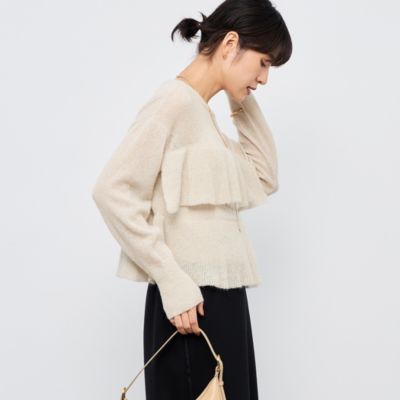 NOLLEY'S(ノーリーズ)の2WAYラメモヘヤラッフルプルオーバー通販