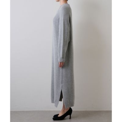 Whim Gazette完売品　定価35200円　ロングニットワンピース Whim Gazette(ウィム ガゼット)の【GEMINI】ニットロングワンピース