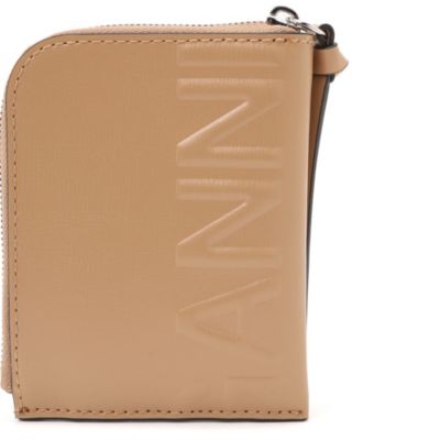 GANNI♡ レザーのバウフラップウォレット GANNI♡ レザーのバウフラップウォレット