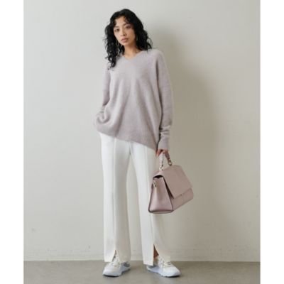 美品✨️whim Gazette ツイルセンタースリットパンツ ツイルセンタースリットパンツ | Whim Gazette(ウィム ガゼット