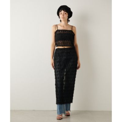 Whim Gazette(ウィム ガゼット)の【THE PAUSE】ラインチュールスカート