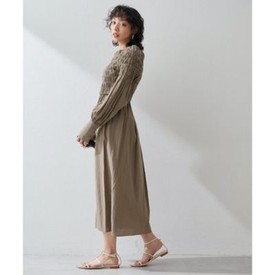 Whim Gazette(ウィム ガゼット)のシャーリングワンピース通販