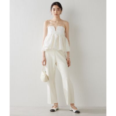 Whim Gazette(ウィム ガゼット)のフェザーキャミブラウス通販