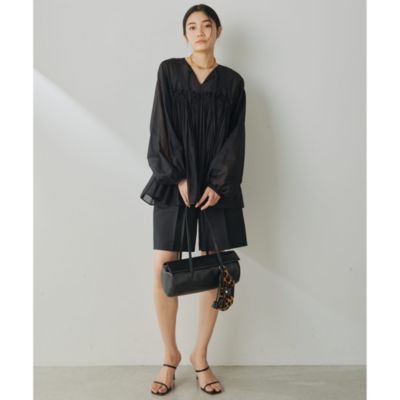 Whim Gazette(ウィム ガゼット)のシルクローンギャザーブラウス