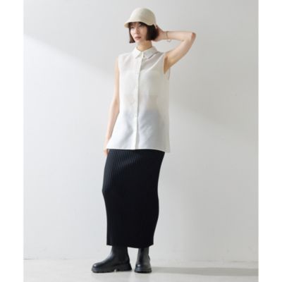 ウィムガゼット Whim Gazette 25SS シアーノースリーブシャツ シアーノースリーブシャツ | Whim Gazette(ウィム ガゼット)レディース