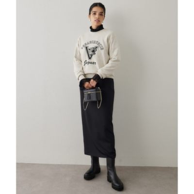 Whim Gazetteウィムガゼット 2023AW フロッキーLOGOスウェット【フリー】【LTSA76290】 フロッキーLOGOスウェット | Whim Gazette(ウィム ガゼット)レディース