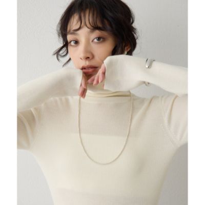 ウィムガゼット【新品】リブタートルニット Whim Gazette（ウィム ガゼット） ニット リブタートル レディース