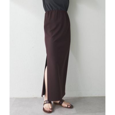 Whim Gazette(ウィム ガゼット)のカットジョーゼットスリットスカート