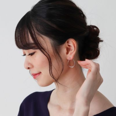 COCOSHNIK (WG)ポリッシュ 変形フープピアスS