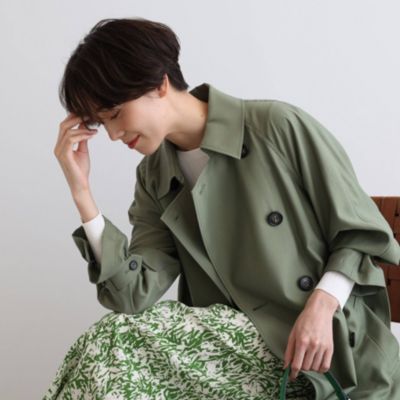 Indivi インディヴィ ドレープトレンチコート 21特集 ドレープトレンチコート