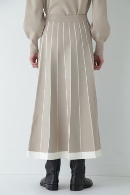 human woman(ヒューマン ウーマン)のライン入りニットスカート通販