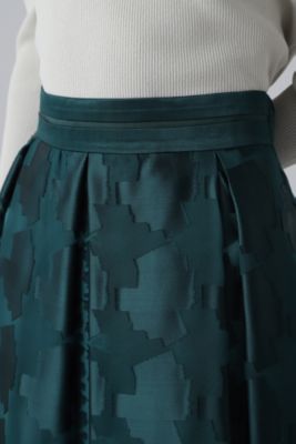 ADORE ジオメトリックオパールスカート　ブラック プリーツ ロングスカート ADORE ジオメトリックオパールスカート ブラック プリーツ