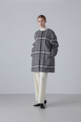 ADOREアルパカシャギーコートブラック アルパカシャギーコート ブラック ファー付き