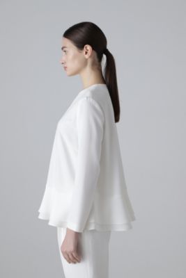 23年モデル 美品 ADORE アドーア 洗える スフレジョーゼットブラウス ADORE スフレジョーゼットブラウス