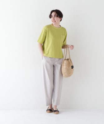 human woman / ヒューマンウーマン ◆ラフィ天竺製品染めＴシャツ human woman(ヒューマン ウーマン)の◇ラフィ天竺製品染めT