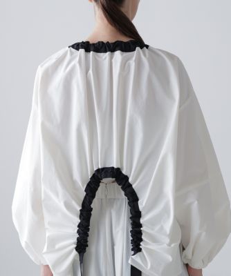 着用1回❤️23SS アドーア コットンナイロンダンプ ブラウス 白 定価4.2万 ADORE(アドーア)の◇ナイロンダンプブラウス通販 | 集英社HAPPY PLUS STORE