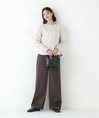 ヒューマンウーマン（human woman）/◆ＯＧダブルクロスセミワイドパンツ human woman(ヒューマン ウーマン)の◇OGダブルクロスセミワイド