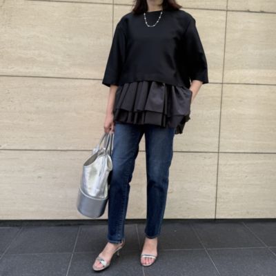 ファビオルスコーニ バイカラー アンクル ストラップ レザー サンダル 22.5 サンダル | FABIO RUSCONI (Women)/ファビオ ルスコーニ | 三越