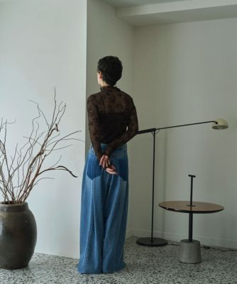 marjour マージュール SUPER WIDE TUCK DENIM マージュール marjour SUPER WIDE TUCK DENIM （ONE COLOR